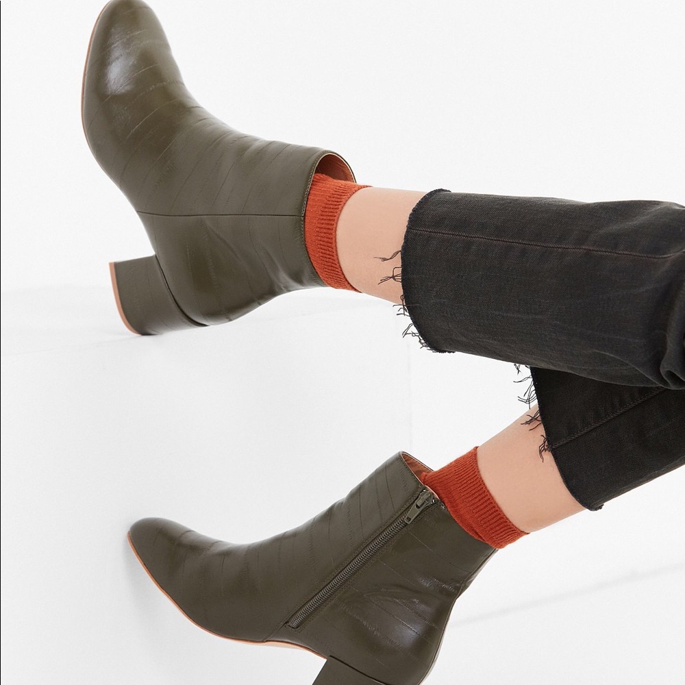 Urban Outfitters Olive Ankle Boots